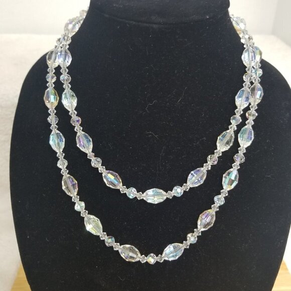 Vintage Jewelry - Vintage Fauceted Australian Crystal necklace